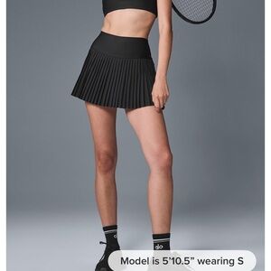 ALO Grand Slam Skirt Tennis Padel Pickleball BLACK